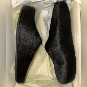 MARNI BLACK FUR MULE FUSSBETT